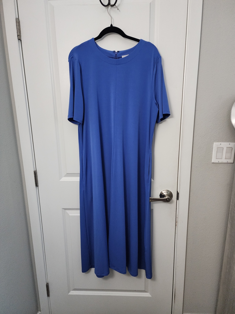 Chico's Periwinkle Short-Sleeve Maxi Dress - Picture 2 of 7